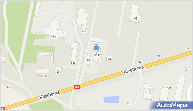 Kock, Kleeberga, gen., 64A, mapa Kock