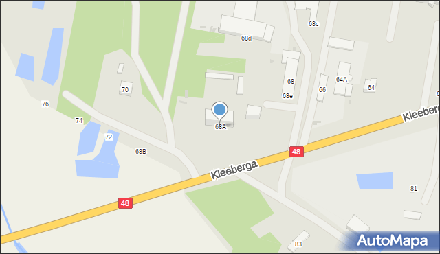 Kock, Kleeberga, gen., 68A, mapa Kock