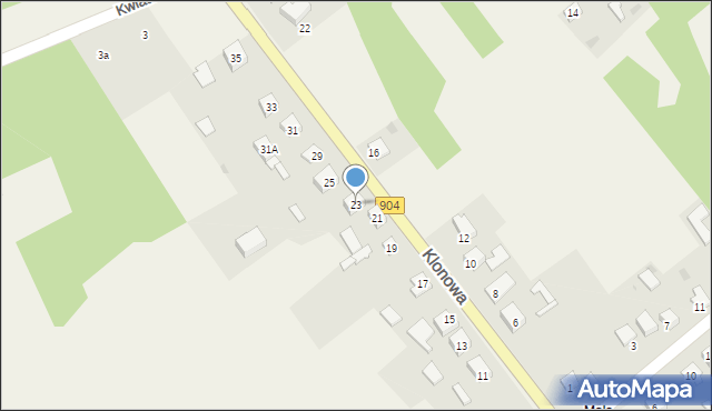 Kopalnia, Klonowa, 23, mapa Kopalnia