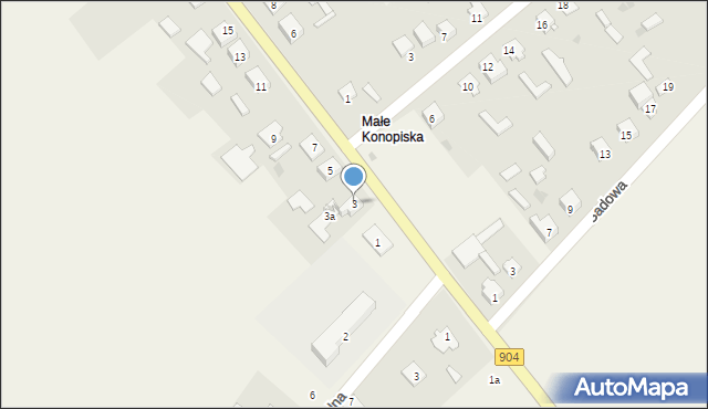 Kopalnia, Klonowa, 3, mapa Kopalnia