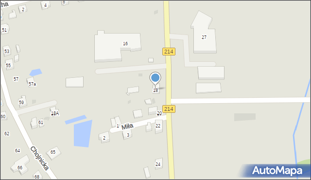 Kościerzyna, Klasztorna, 18, mapa Kościerzyna