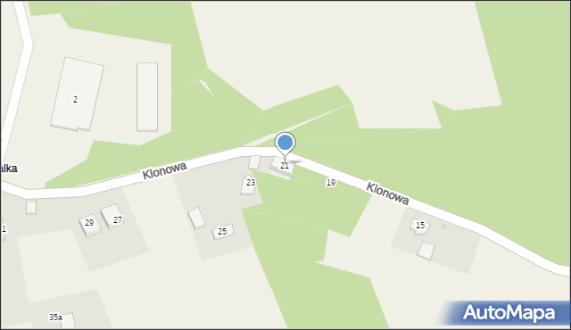 Kostkowo, Klonowa, 21, mapa Kostkowo