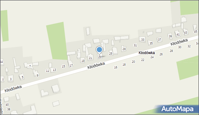 Koziegłówki, Kłodówka, 23, mapa Koziegłówki