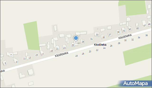 Koziegłówki, Kłodówka, 27, mapa Koziegłówki