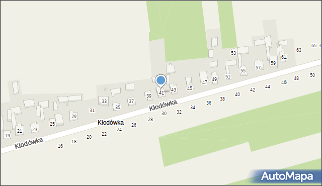 Koziegłówki, Kłodówka, 41, mapa Koziegłówki