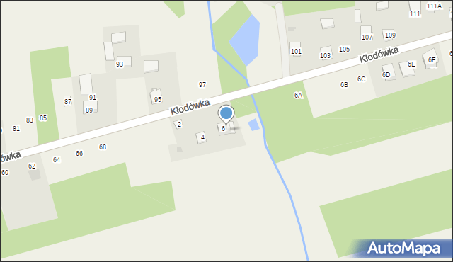 Koziegłówki, Kłodówka, 74, mapa Koziegłówki