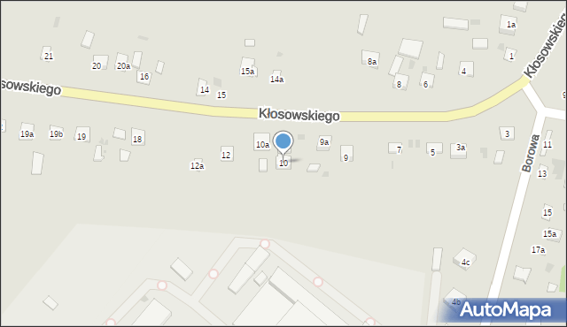 Krasnystaw, Kłosowskiego, 10, mapa Krasnystaw