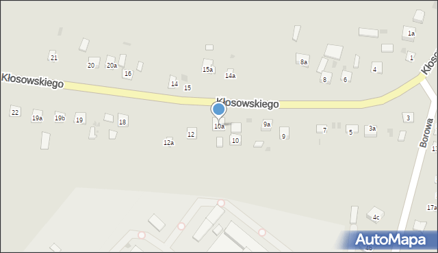 Krasnystaw, Kłosowskiego, 10a, mapa Krasnystaw