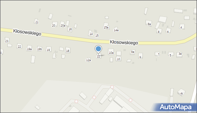 Krasnystaw, Kłosowskiego, 12, mapa Krasnystaw