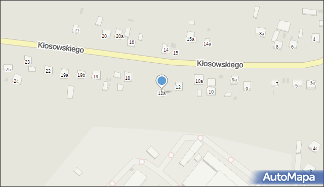 Krasnystaw, Kłosowskiego, 12a, mapa Krasnystaw