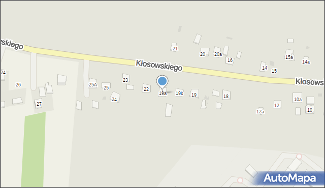 Krasnystaw, Kłosowskiego, 19a, mapa Krasnystaw