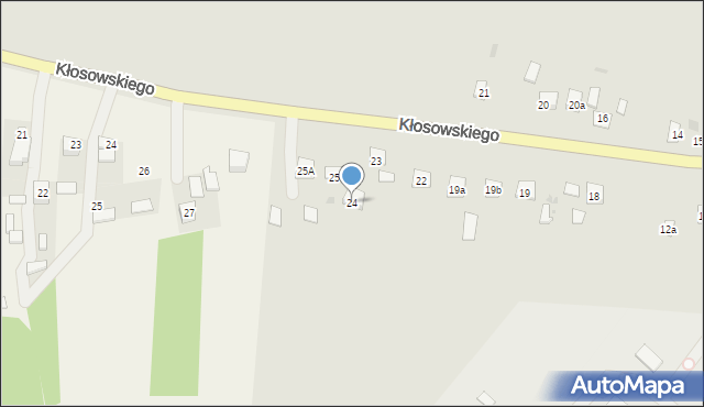 Krasnystaw, Kłosowskiego, 24, mapa Krasnystaw