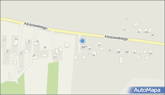 Krasnystaw, Kłosowskiego, 25A, mapa Krasnystaw