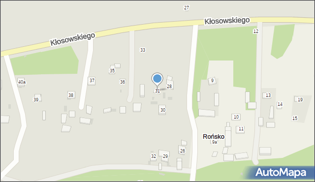 Krasnystaw, Kłosowskiego, 31, mapa Krasnystaw