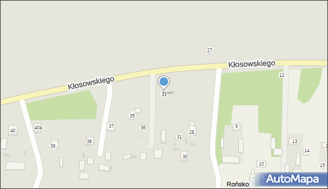 Krasnystaw, Kłosowskiego, 33, mapa Krasnystaw