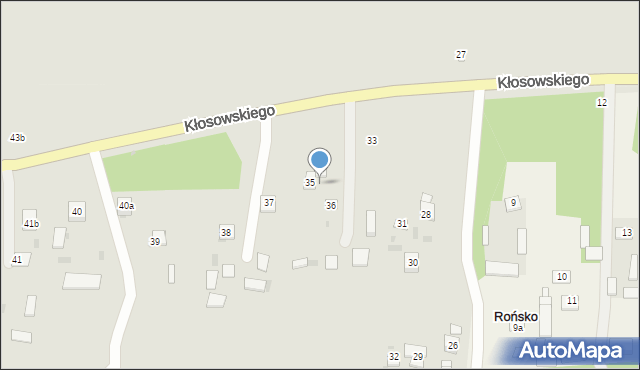 Krasnystaw, Kłosowskiego, 35a, mapa Krasnystaw