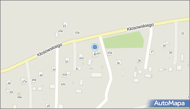 Krasnystaw, Kłosowskiego, 40, mapa Krasnystaw