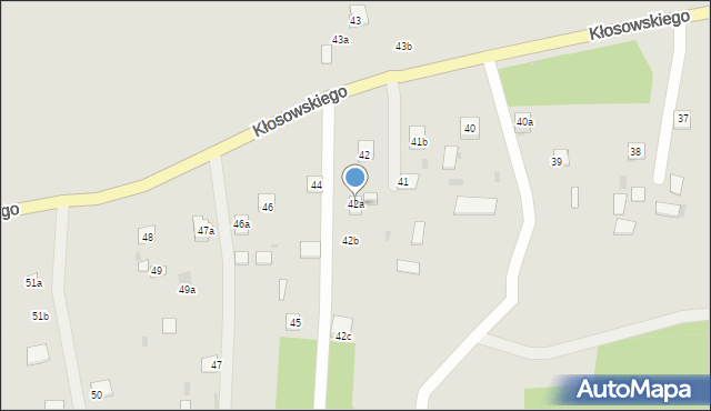 Krasnystaw, Kłosowskiego, 42a, mapa Krasnystaw