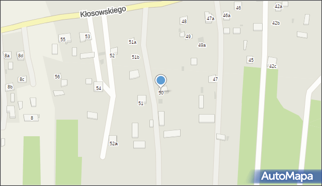 Krasnystaw, Kłosowskiego, 50, mapa Krasnystaw