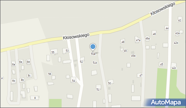 Krasnystaw, Kłosowskiego, 51a, mapa Krasnystaw