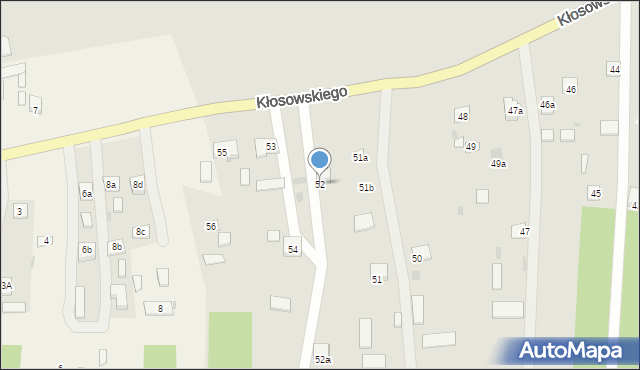 Krasnystaw, Kłosowskiego, 52, mapa Krasnystaw