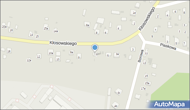 Krasnystaw, Kłosowskiego, 7a, mapa Krasnystaw