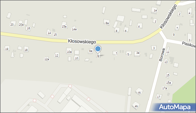 Krasnystaw, Kłosowskiego, 9, mapa Krasnystaw