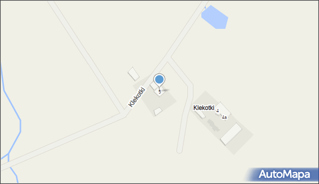 Krawczyki, Klekotki, 5, mapa Krawczyki