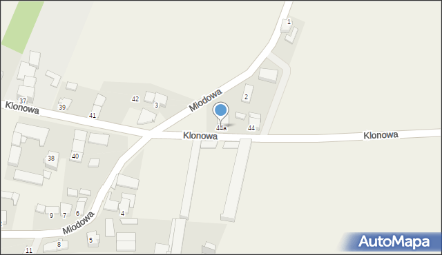 Kujakowice Górne, Klonowa, 44a, mapa Kujakowice Górne