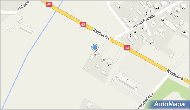 Libidza, Kłobucka, 6, mapa Libidza