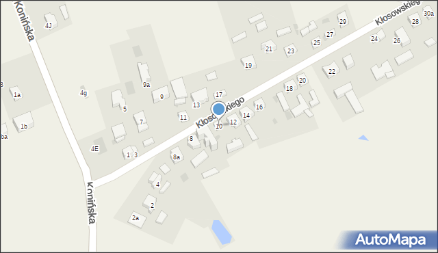 Licheń Stary, Kłosowskiego Tomasza, 10, mapa Licheń Stary