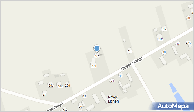 Licheń Stary, Kłosowskiego Tomasza, 27e, mapa Licheń Stary