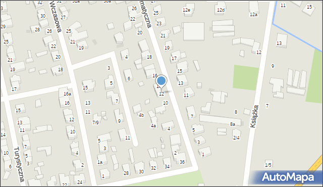 Łódź, Klimatyczna, 12, mapa Łodzi