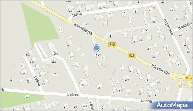 Lubartów, Kleeberga, gen., 11a, mapa Lubartów