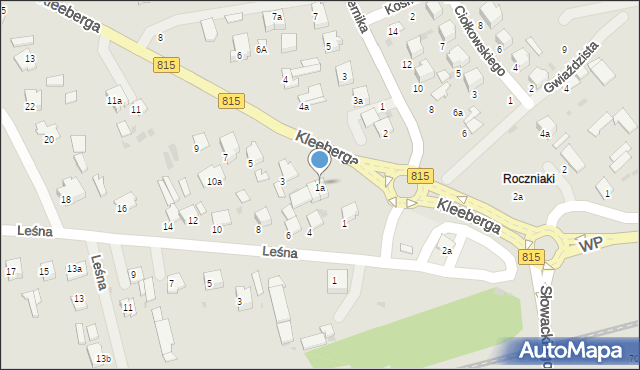 Lubartów, Kleeberga, gen., 1a, mapa Lubartów