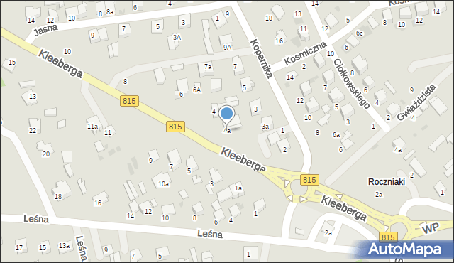 Lubartów, Kleeberga, gen., 4a, mapa Lubartów