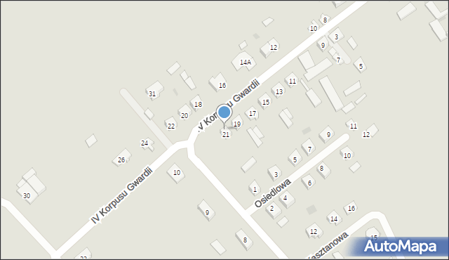 Magnuszew, Klonowa, 21, mapa Magnuszew