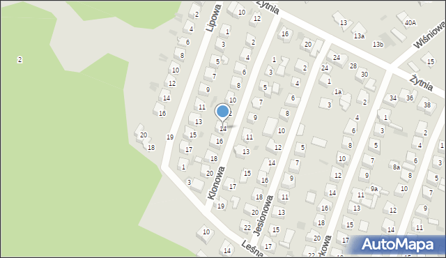 Maków Mazowiecki, Klonowa, 14, mapa Maków Mazowiecki