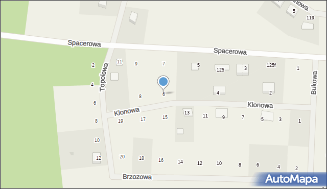 Niepoczołowice, Klonowa, 6, mapa Niepoczołowice