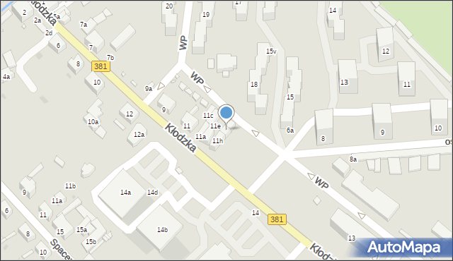 Nowa Ruda, Kłodzka, 11f, mapa Nowa Ruda