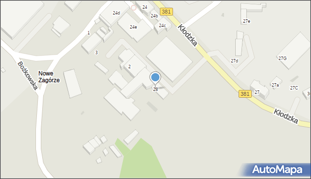 Nowa Ruda, Kłodzka, 28, mapa Nowa Ruda