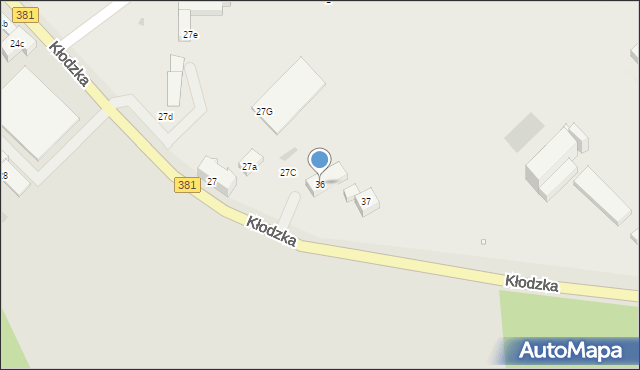 Nowa Ruda, Kłodzka, 36, mapa Nowa Ruda