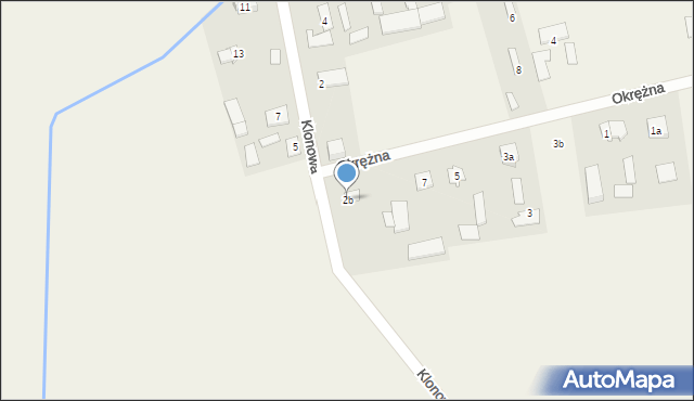Nowa Wieś, Klonowa, 2b, mapa Nowa Wieś