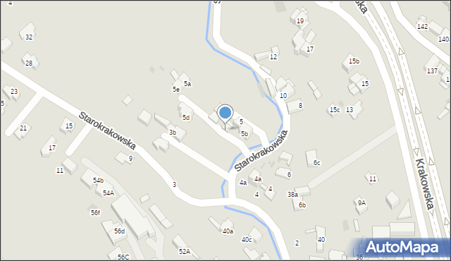 Nowy Targ, Klikuszówka, 5b, mapa Nowego Targu