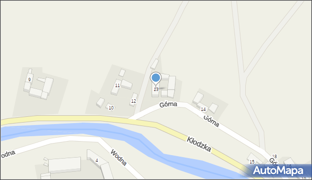 Ołdrzychowice Kłodzkie, Kłodzka, 13, mapa Ołdrzychowice Kłodzkie