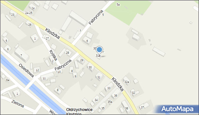 Ołdrzychowice Kłodzkie, Kłodzka, 31b, mapa Ołdrzychowice Kłodzkie
