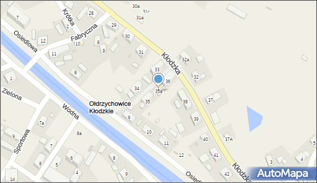 Ołdrzychowice Kłodzkie, Kłodzka, 35a, mapa Ołdrzychowice Kłodzkie