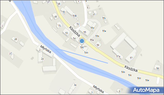 Ołdrzychowice Kłodzkie, Kłodzka, 54c, mapa Ołdrzychowice Kłodzkie