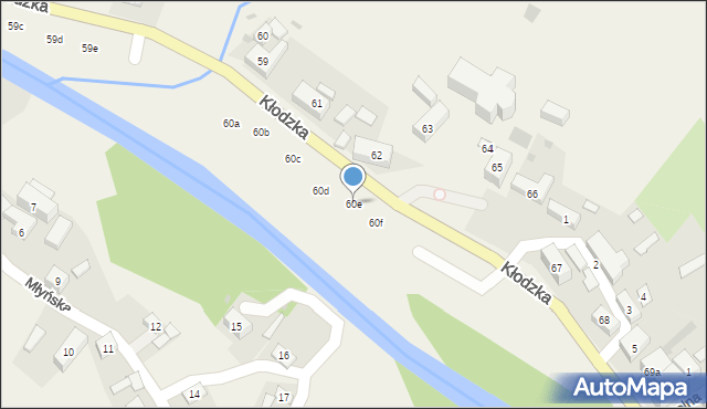 Ołdrzychowice Kłodzkie, Kłodzka, 60e, mapa Ołdrzychowice Kłodzkie