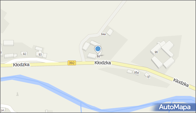 Ołdrzychowice Kłodzkie, Kłodzka, 94, mapa Ołdrzychowice Kłodzkie